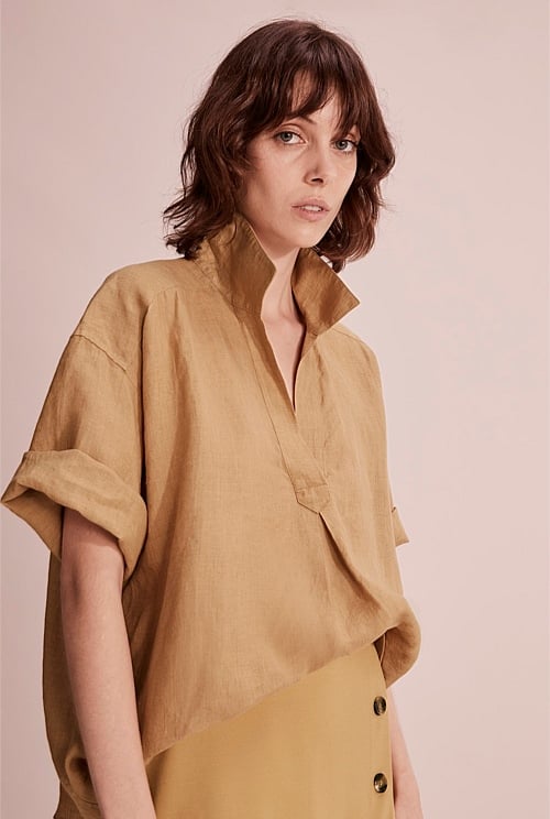 Organically Grown Linen Popover Organically Grown Linen Popover