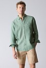 Regular Fit Delave Linen Long Sleeve Shirt