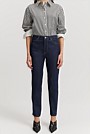 Australian Cotton Blend High Rise Straight Leg Jean