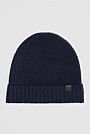 Cotton Blend Rib Beanie