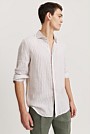 Tailored Fit Organically Grown Linen Stripe Shirt