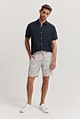 Organically Grown Linen Stripe Drawcord Short