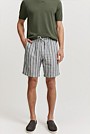 Organically Grown Linen Multi Stripe Drawcord Short