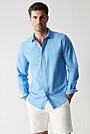 Regular Fit Yarn Dyed Organically Grown Cotton Oxford Shirt