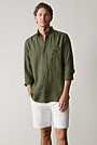 Regular Fit Delave Linen Shirt