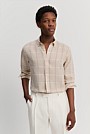 Regular Fit Organically Grown Linen Check Shirt