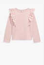 Organically Grown Cotton Broderie Frill T-Shirt