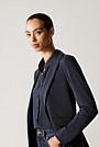 Stretch Viscose Shawl Collar Jacket