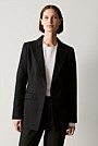 Stretch Cotton Double Cloth Blazer