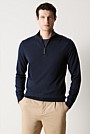 Merino Half Zip Knit