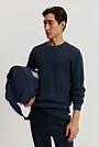 Australian Cotton Waffle Long Sleeve Crew Neck