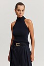 CGS-certified Cashmere Blend Rib Sleeveless Knit