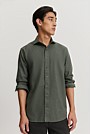 Tailored Fit Organically Grown Linen Blend Shirt