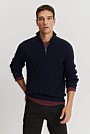 Australian Cotton Textured Half Zip Knit