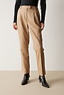 Yarn Dyed Stretch Wool Pleat Front Pant