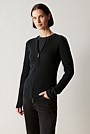 Merino Rib Zip Through Cardigan