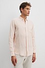 Regular Fit Organically Grown Linen Mini Stripe Shirt