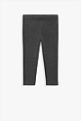 Organically Grown Cotton Blend Solid Rib Legging