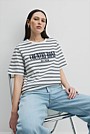 Australian Cotton Stripe Heritage Embroidered T-Shirt