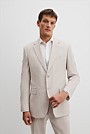 Regular Fit Linen Cotton Puppytooth Jacket
