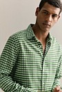 Regular Fit Cotton Painted Check Shirt