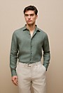 Tailored Fit Delave Linen Long Sleeved Shirt