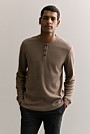 Australian Cotton Waffle Henley