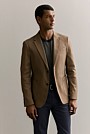 Regular Fit Stretch Cotton Double Weave Blazer