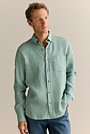 Regular Fit Delave Linen Long Sleeve Shirt