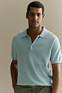 Mercerised Cotton Textured Knit Polo