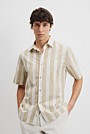 Short Sleeve Stripe Poplin Shirt