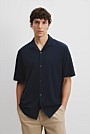 Short Sleeve Cotton Textured Shirt