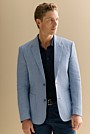 Tailored Fit Irish Linen Puppytooth Blazer