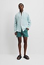 Regular Fit Organically Grown Linen Stripe Shirt