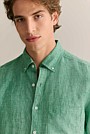 Regular Fit Delave Linen End on End Shirt