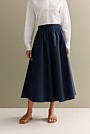 Cotton Poplin Pull On Skirt