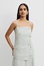 Organically Grown Linen Asymmetrical Cami