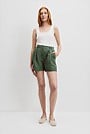 Organically Grown Linen Tuck Front Short