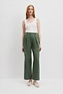 Organically Grown Linen Tuck Front Pant