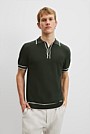 Australian Cotton Blend Tipped Knit Polo