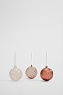 Large Glass Bauble Set of 3