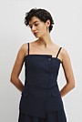 Organically Grown Linen Asymmetrical Cami