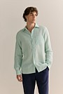 Regular Fit Delave Linen Long Sleeve Shirt