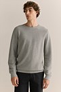Cotton Mouline Textured Crew Knit