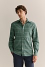 Regular Fit Yarn Dyed Cotton Check Oxford Shirt
