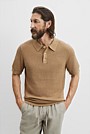 Melange Knit Polo