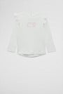 Australian Cotton Long Sleeve Logo Frill T-Shirt
