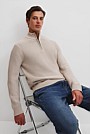 Cotton Half Zip Knit