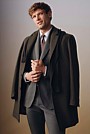 Slim Fit Wool Blend Herringbone Jacket