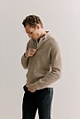 Merino Rib Stitch Half Zip